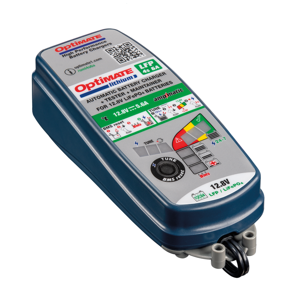 EarthX OptiMate 5 amp Lithium Battery Charger Model TM-391 with BMS reset