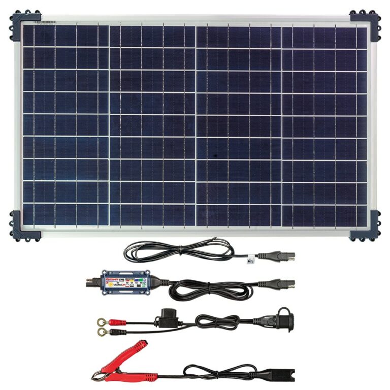 EarthX OptiMate 3 amp Lithium Battery SOLAR Charger / Maintainer TM-522-D4 40W
