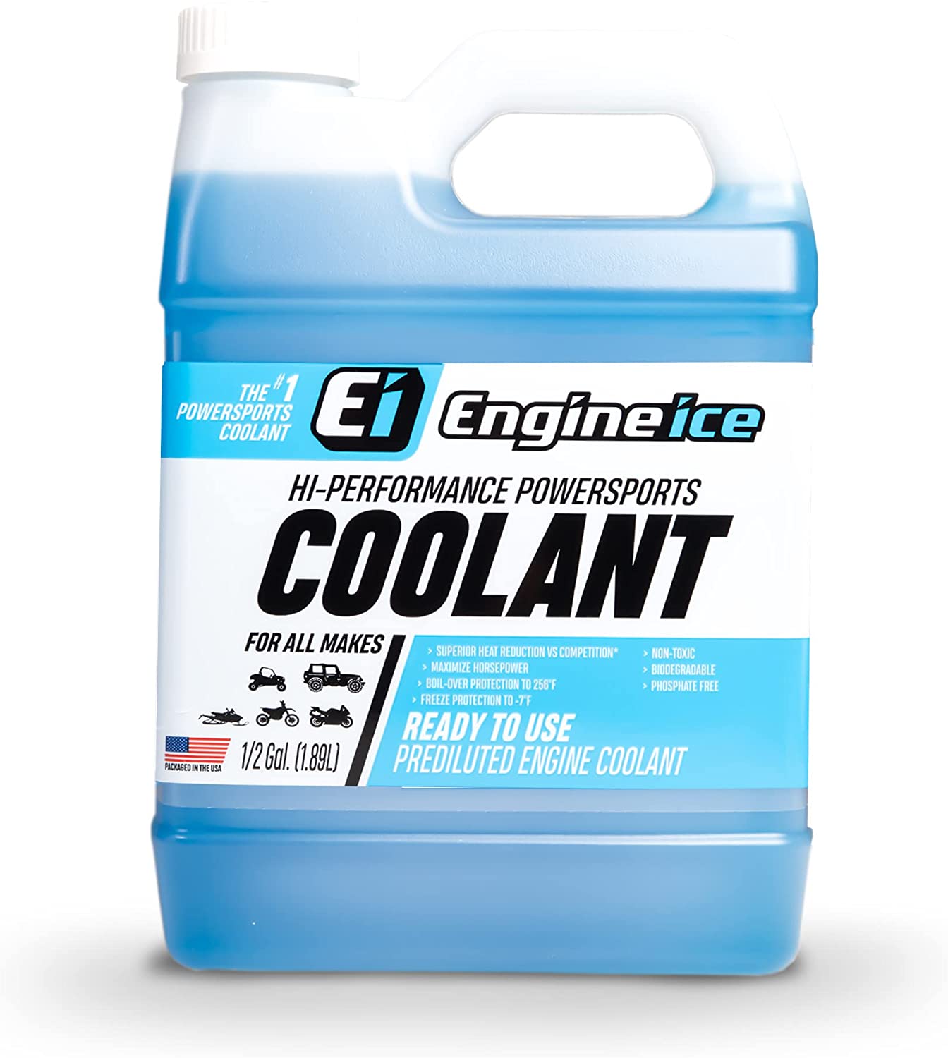 Engine Ice High Performance Powersports Coolant and Antifreeze - 0.5 Gallon (64 oz) Engine Ice High Performance Powersports Coolant and Antifreeze - 0.5 Gallon (64 oz)