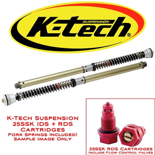 K-Tech 130-013-030-020 Suspension 25SSK IDS Fork Cartridges for the BMW S1000RR/HP4 '13-14 K-Tech 130-013-030-020 Suspension 25SSK IDS Fork Cartridges for the BMW S1000RR/HP4 '13-14