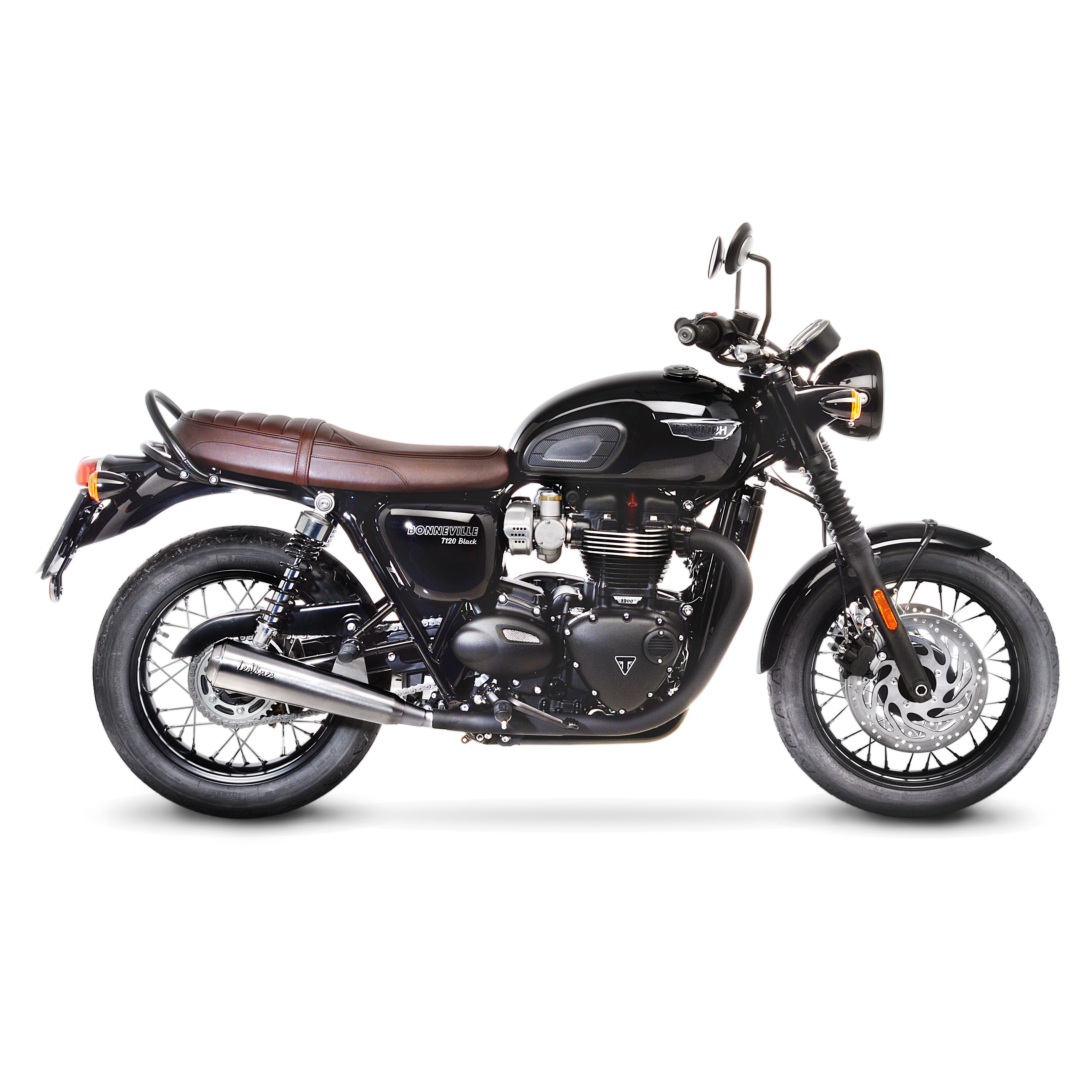 Leo Vince Classic Racer Stainless Steel | 2 Slip-On Exhaust For Triumph