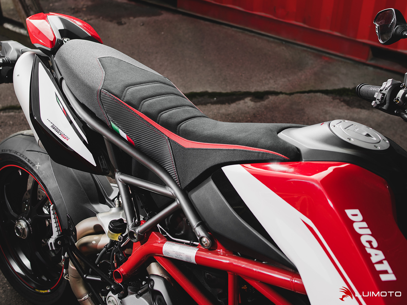 Ducati Design Banquette Siège Seat Bench Noir Rouge Hypermotard 950 NEUF RVE