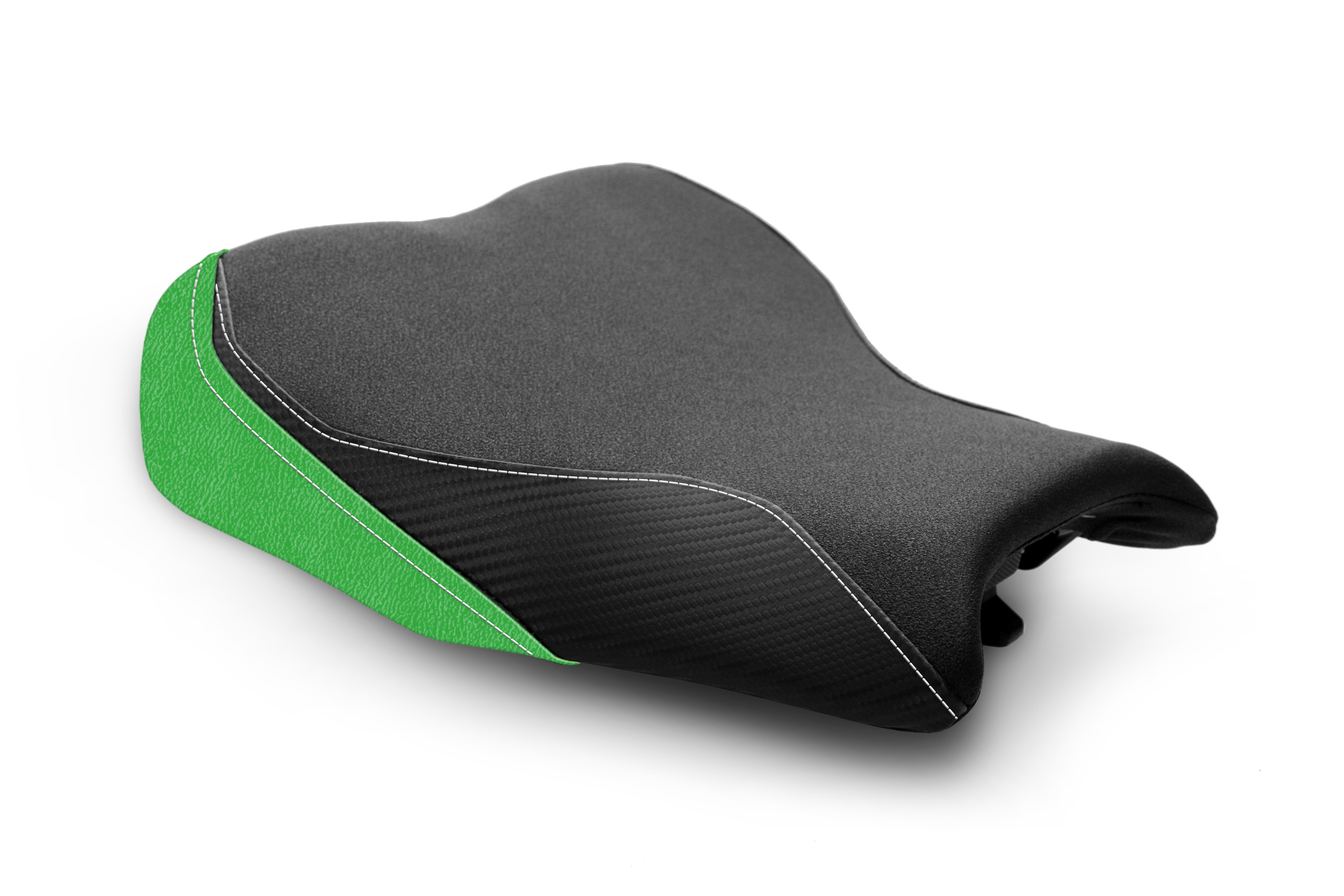 Motorcycle Leather Front Seat Cushion Pad For Kawasaki ZX-4R / ZX-4RR 2023-2025 - Green Synthetic Leather - View #9