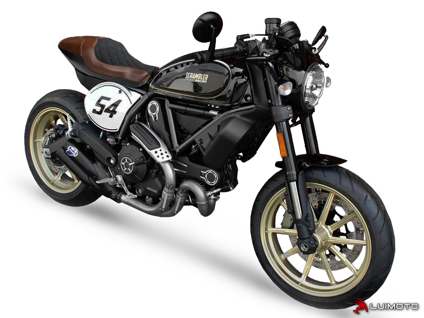 LUIMOTO (DIAMOND II) Rider Seat Cover for the DUCATI SCRAMBLER