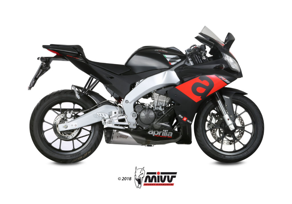 MIVV Slip on Delta Race Stainless Steel Standard Exhaust For Aprilia RS 125 2017 2020