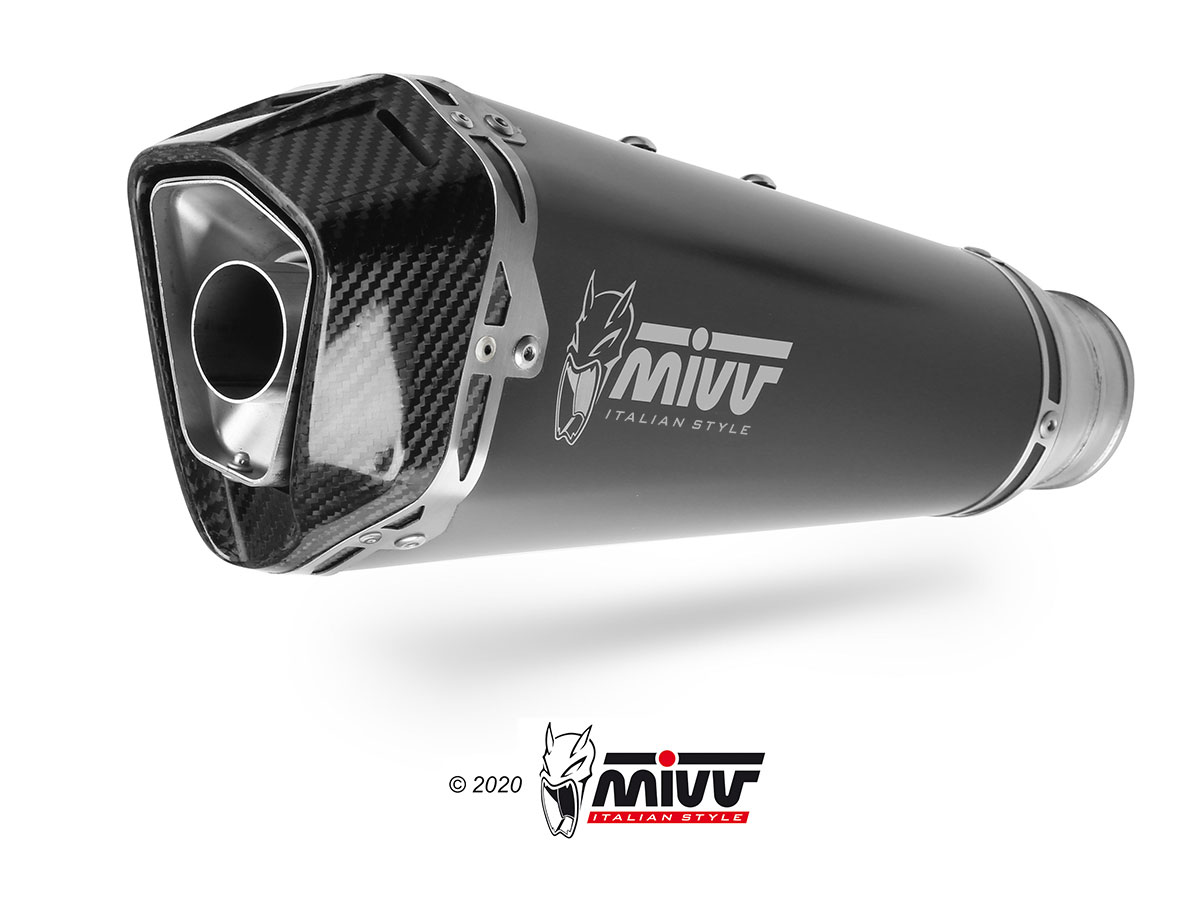 MIVV Full System 1x1, Delta Race Black, Standard Exhaust For Aprilia RS 660 / Tuono 660