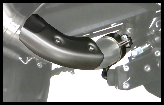 MIVV No-kat Pipe (Optional original heat shield mounting kit) For BMW G 310 GS 2017-2021 MIVV No-kat Pipe (Optional original heat shield mounting kit) For BMW G 310 GS 2017-2021