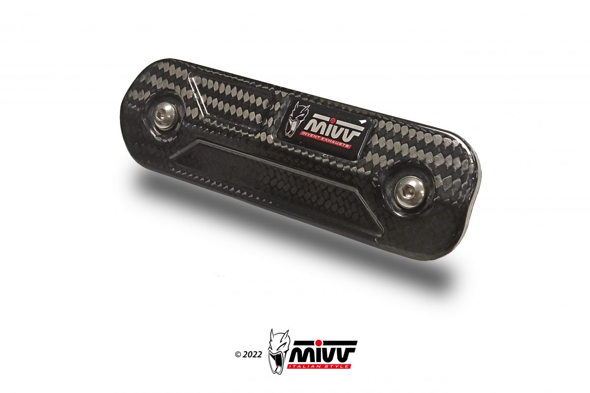 MIVV Carbon Heat Shield Cover (no-kat) For Aprilia Tuareg 660 2022-2023 MIVV Carbon Heat Shield Cover (no-kat) For Aprilia Tuareg 660 2022-2023