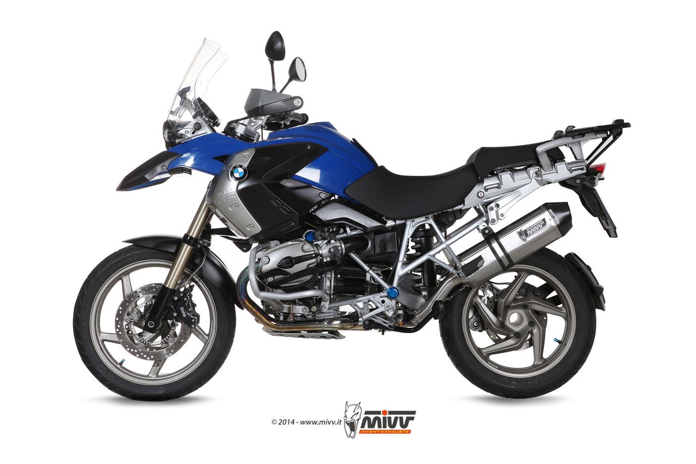 MIVV Slip-on, Speed Edge Stainless Steel, Standard Exhaust For BMW R 1200 GS / Adventure 2004-2007 MIVV Slip-on, Speed Edge Stainless Steel, Standard Exhaust For BMW R 1200 GS / Adventure 2004-2007