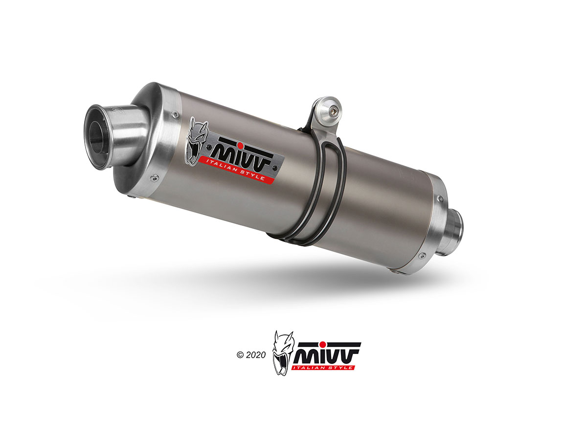 MIVV Slip-on, Oval Titan, Standard Exhaust For BMW HP2 Enduro 2005-2009 MIVV Slip-on, Oval Titan, Standard Exhaust For BMW HP2 Enduro 2005-2009