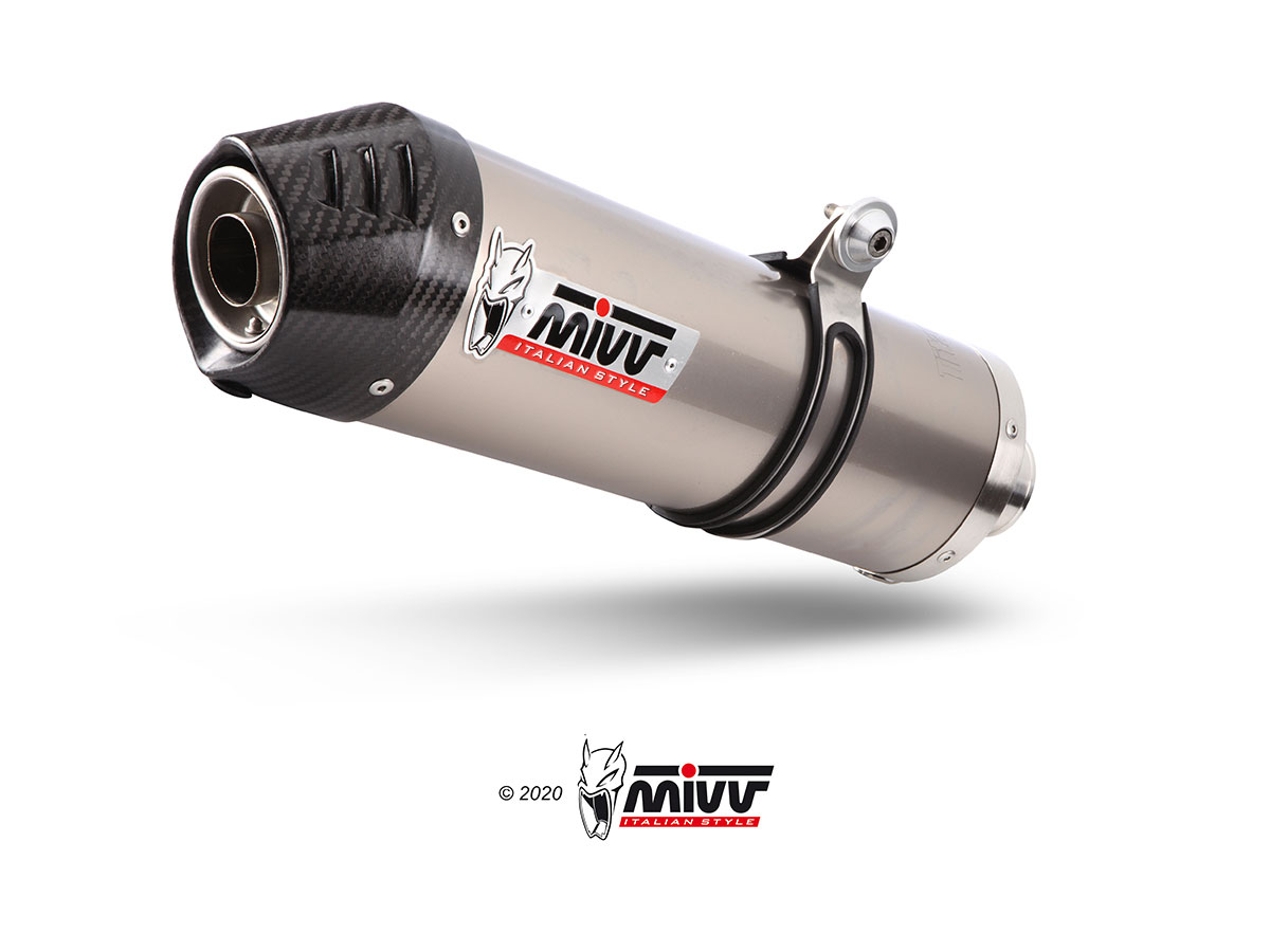 MIVV Slip-on, Oval Titan, Standard Exhaust For BMW K 1300 R / S 2009-2016 MIVV Slip-on, Oval Titan, Standard Exhaust For BMW K 1300 R / S 2009-2016