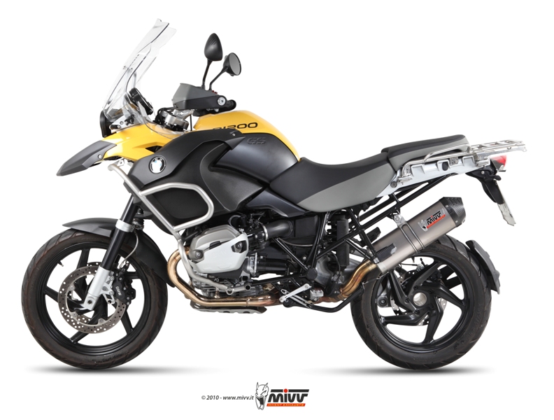 MIVV Slip-on, Oval Titan, Standard Exhaust For BMW R 1200 GS / Adventure 2010-2012 MIVV Slip-on, Oval Titan, Standard Exhaust For BMW R 1200 GS / Adventure 2010-2012