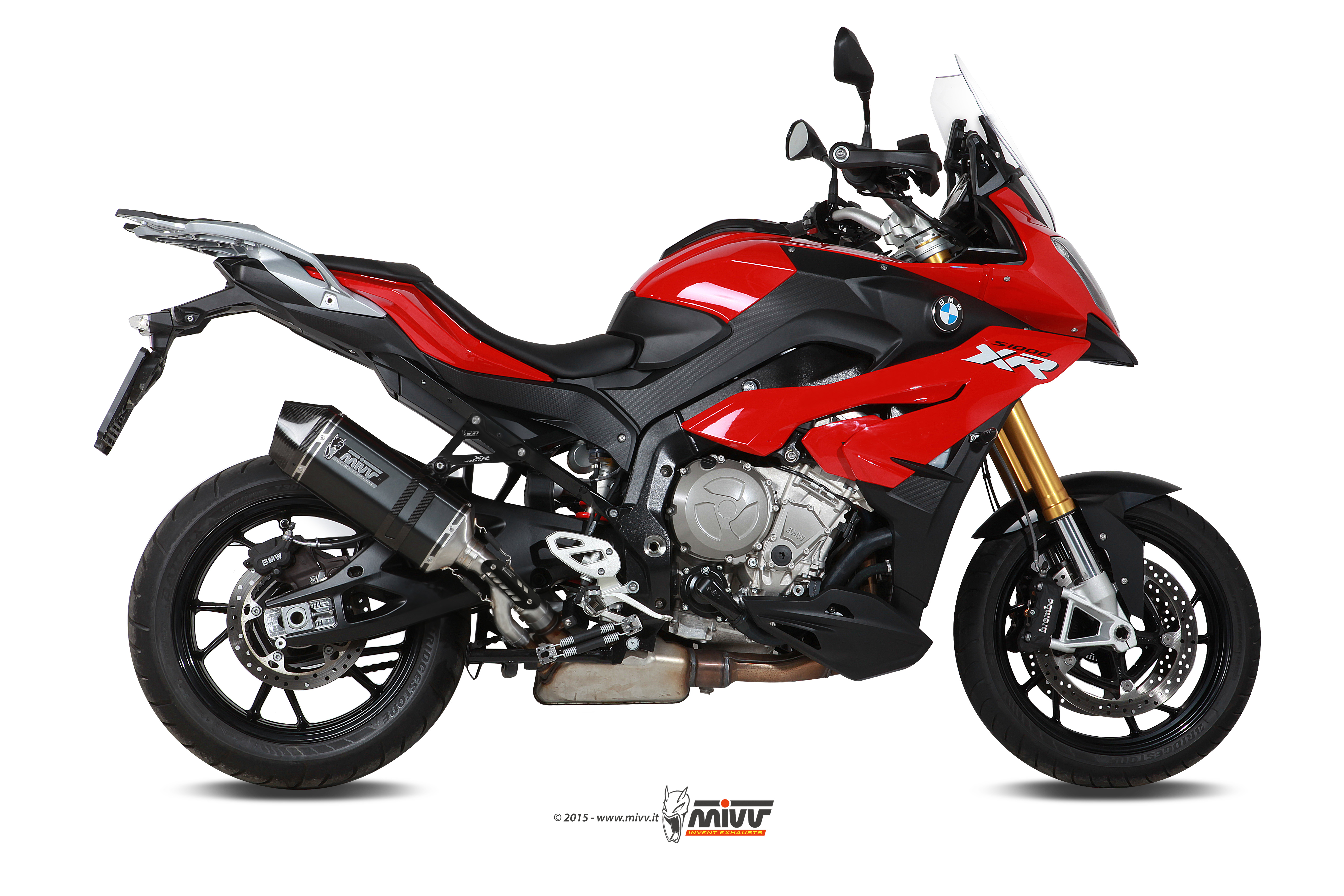 MIVV Slip-on, Speed Edge Black, Alto/High up Exhaust For BMW S 1000 XR 2015-2019 MIVV Slip-on, Speed Edge Black, Alto/High up Exhaust For BMW S 1000 XR 2015-2019