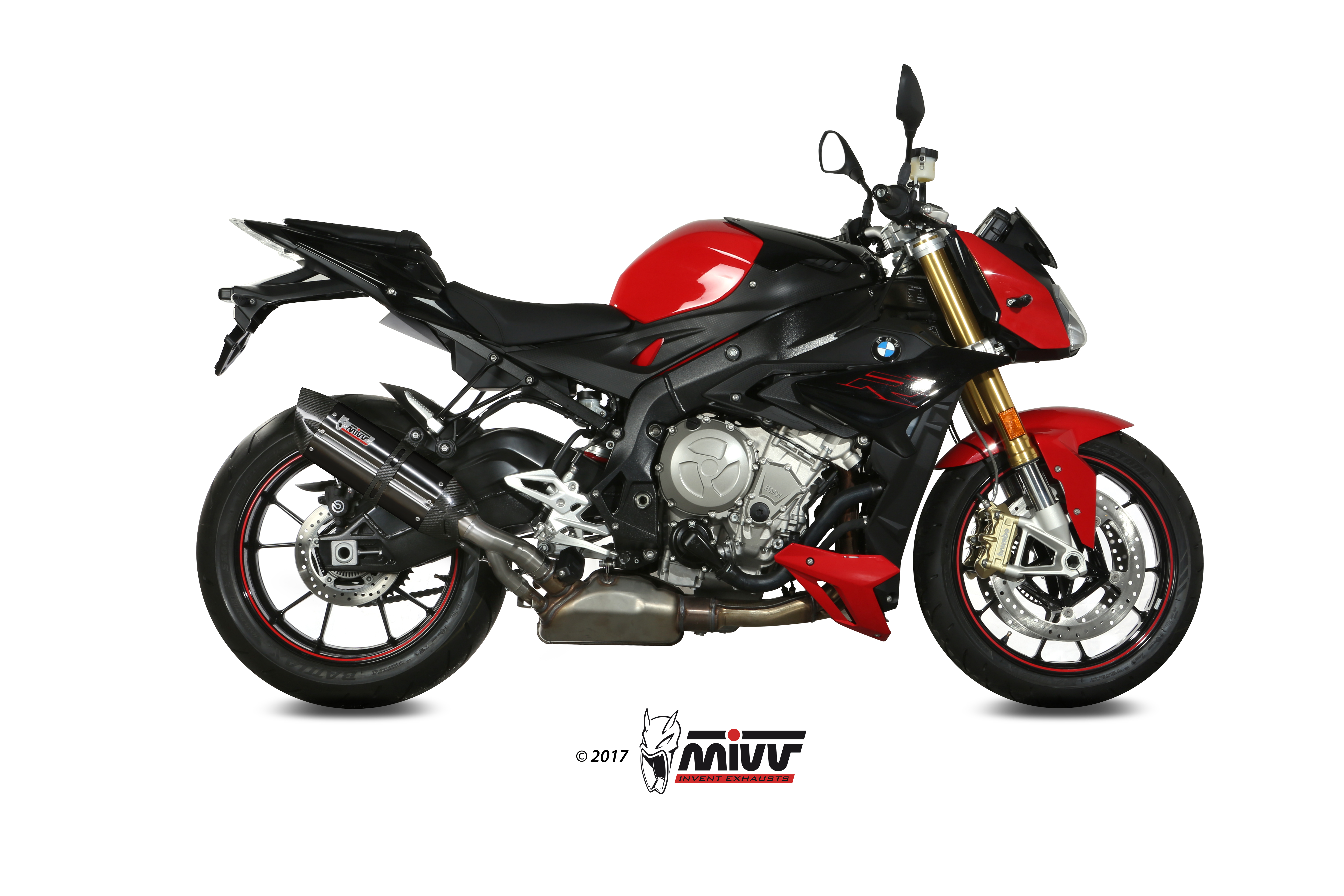 MIVV Slip-on, Suono Black, Standard Exhaust For BMW S 1000 R 2017-2020 MIVV Slip-on, Suono Black, Standard Exhaust For BMW S 1000 R 2017-2020