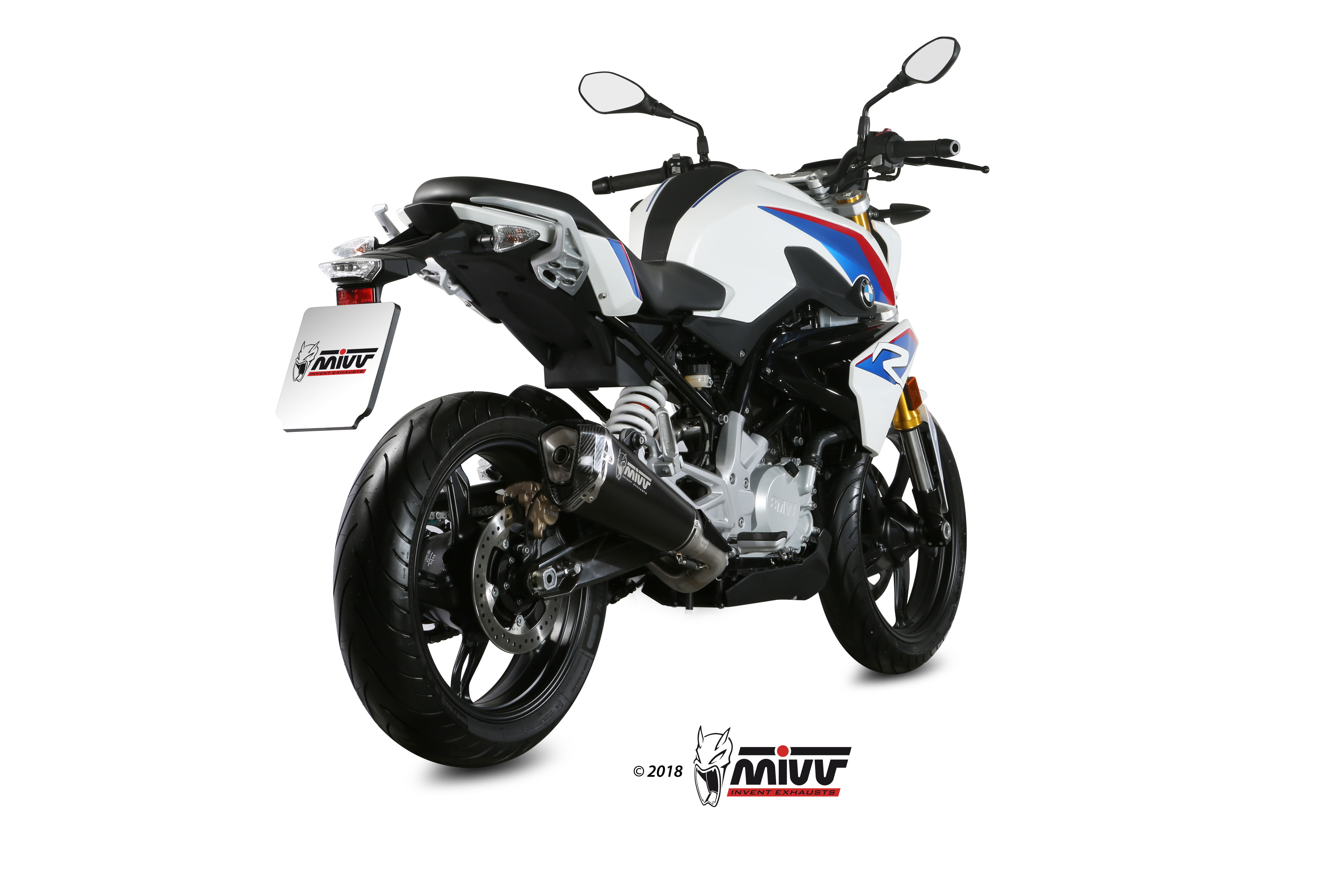 MIVV Full System 1X1, Delta Race Black, Standard Exhaust For BMW G310 R