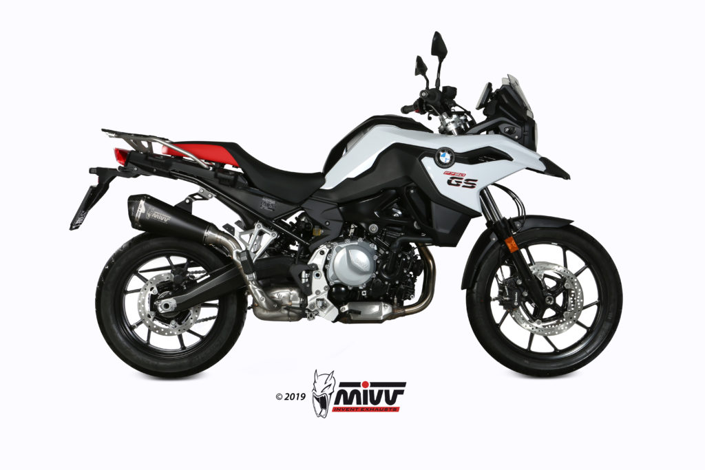 MIVV Slip-on, Delta Race Black, Standard Exhaust For BMW F 750 GS / F 850 GS 2018-2021 MIVV Slip-on, Delta Race Black, Standard Exhaust For BMW F 750 GS / F 850 GS 2018-2021