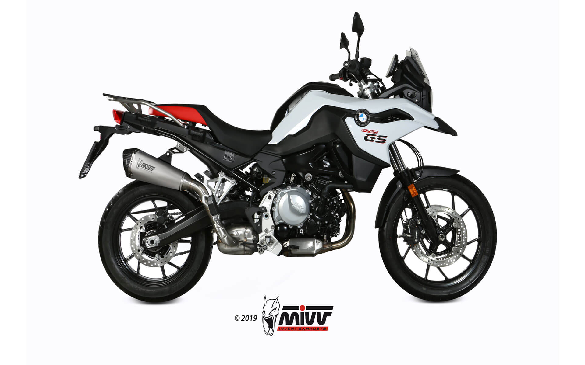 MIVV Slip on Delta Race Stainless Steel Standard Exhaust For BMW F 750 GS F 850