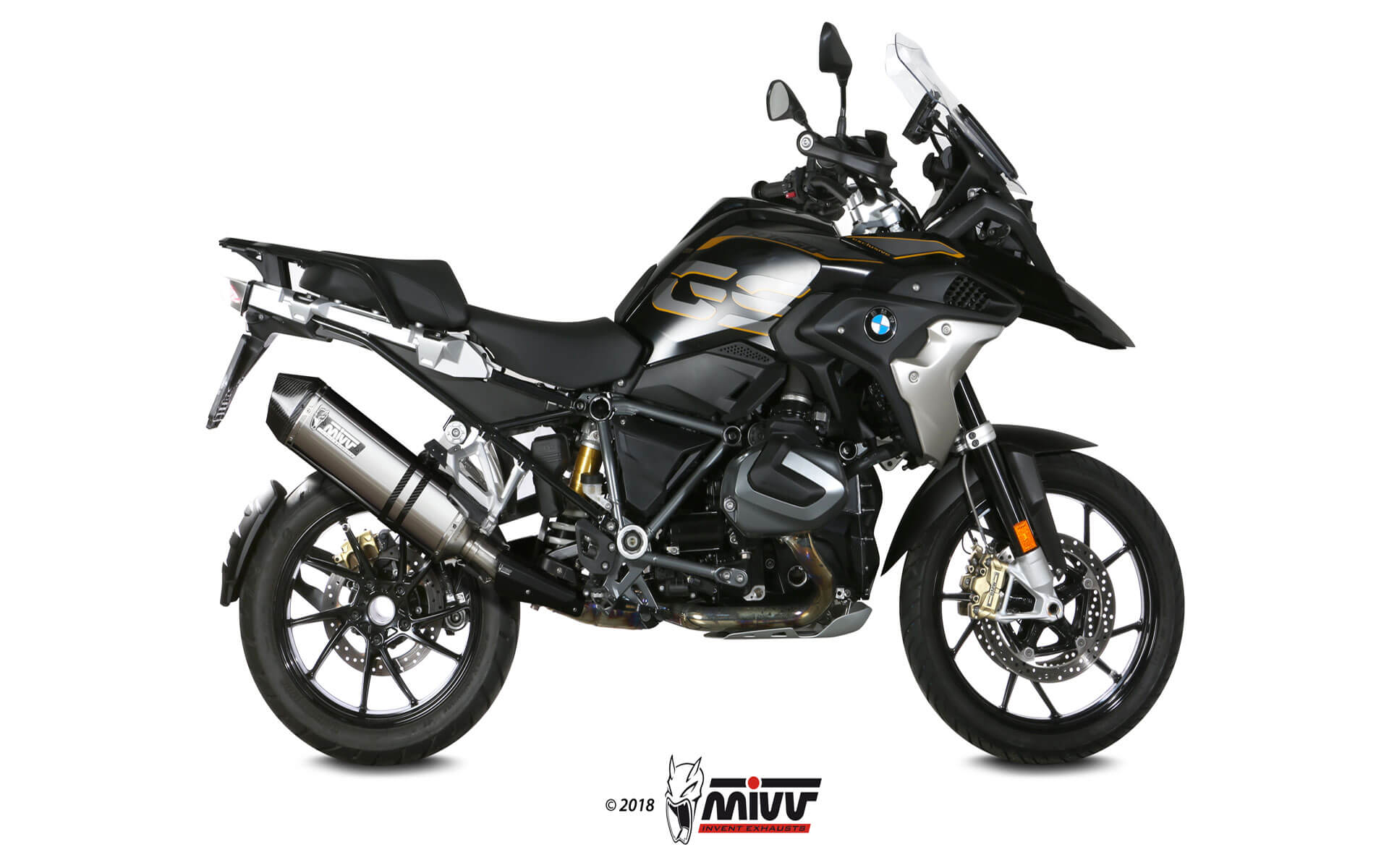MIVV Slip-on, Speed Edge Stainless Steel, Standard Exhaust For BMW R 1250 GS / Adventure 2019-2021 MIVV Slip-on, Speed Edge Stainless Steel, Standard Exhaust For BMW R 1250 GS / Adventure 2019-2021