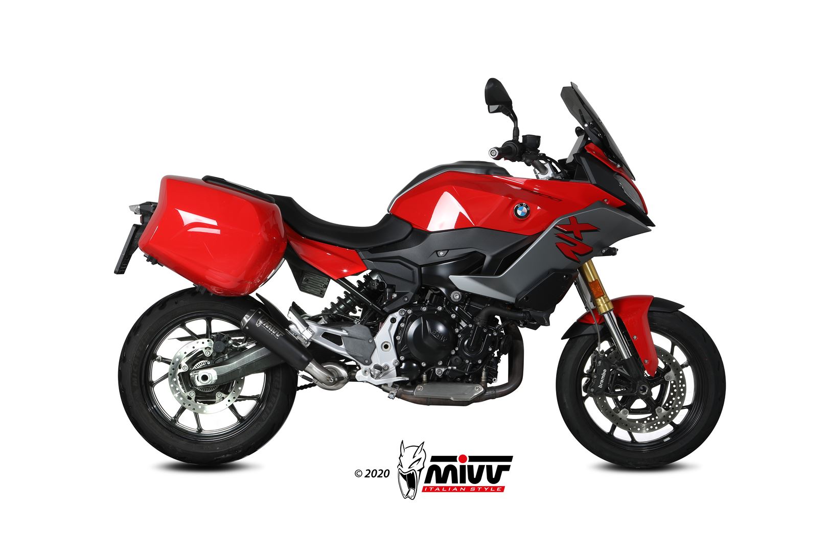 Mivv F900R 20-23 スリップオン X-M1 ブラックステンレス