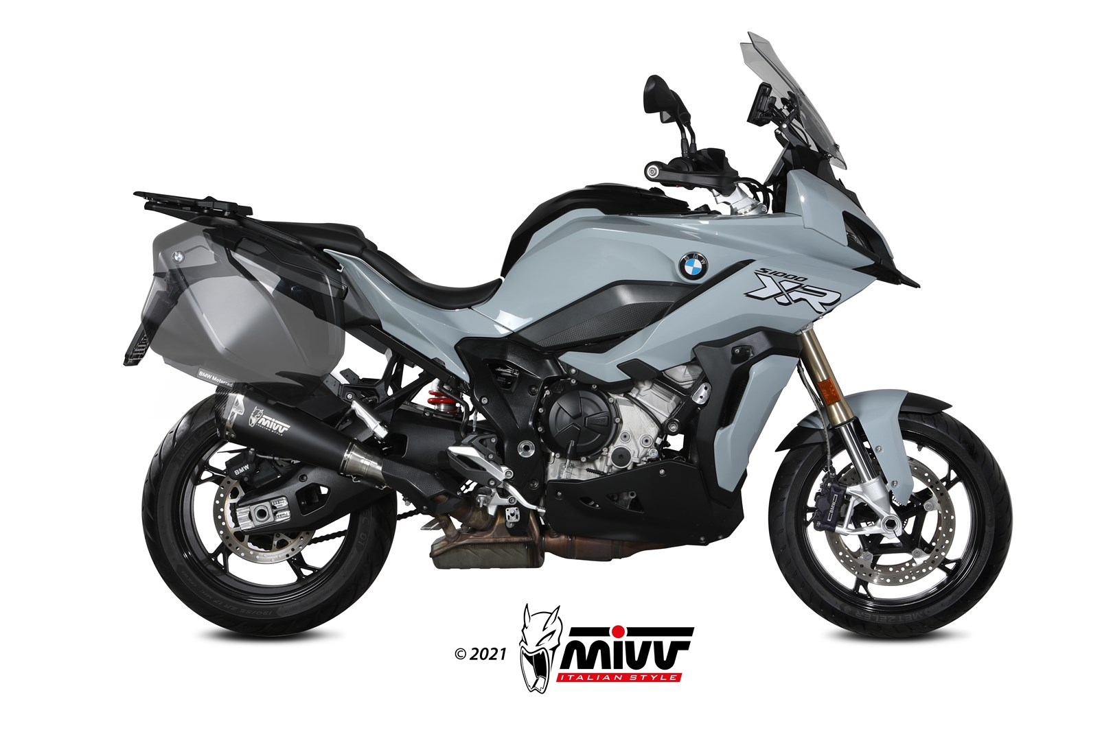 MIVV Slip-on, Delta Race Black, Standard Exhaust For BMW S 1000 XR 2020-2021 MIVV Slip-on, Delta Race Black, Standard Exhaust For BMW S 1000 XR 2020-2021