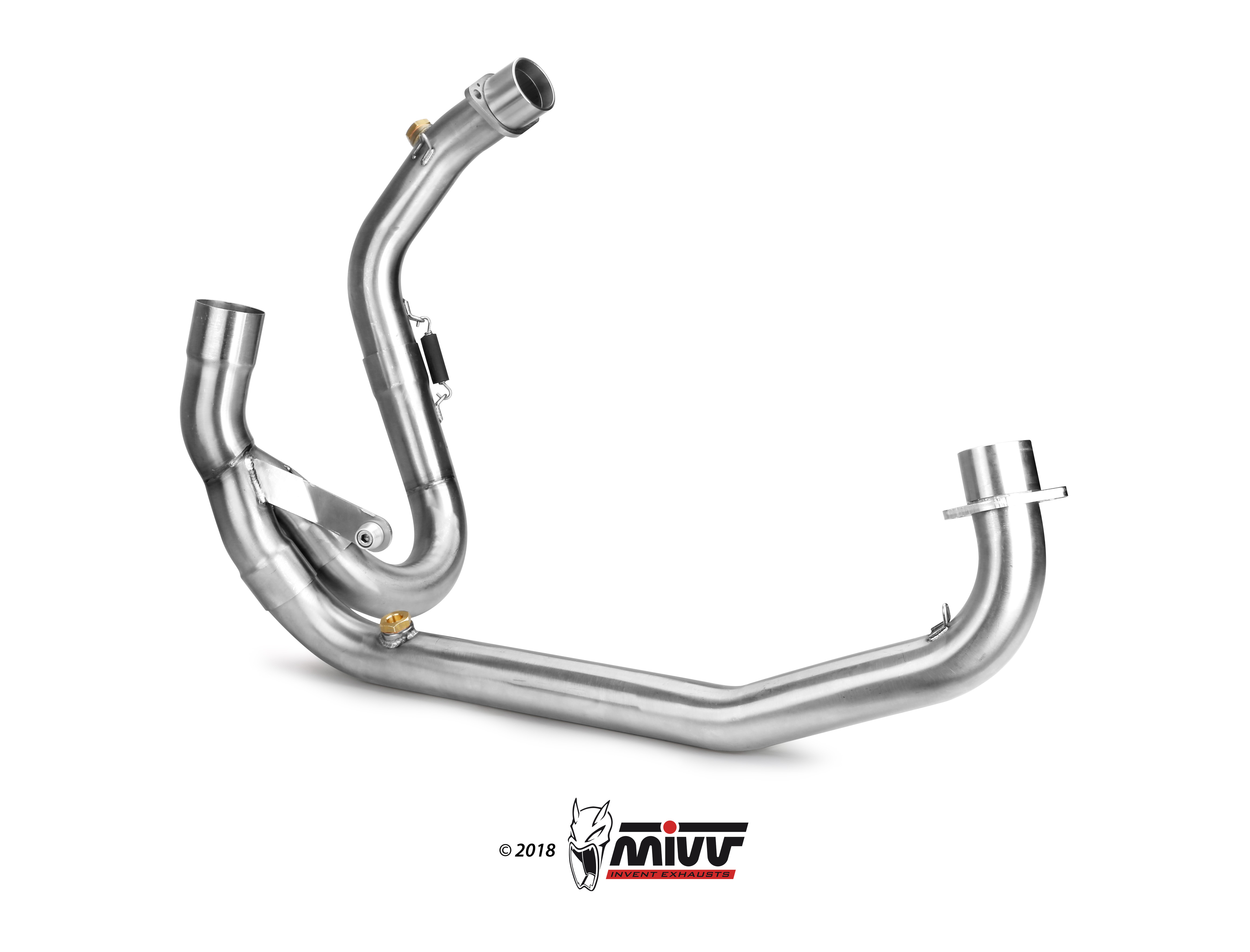 MIVV No-kat pipe. Exhaust For Ducati Hypermotard 1100 2007-2009 MIVV No-kat pipe. Exhaust For Ducati Hypermotard 1100 2007-2009