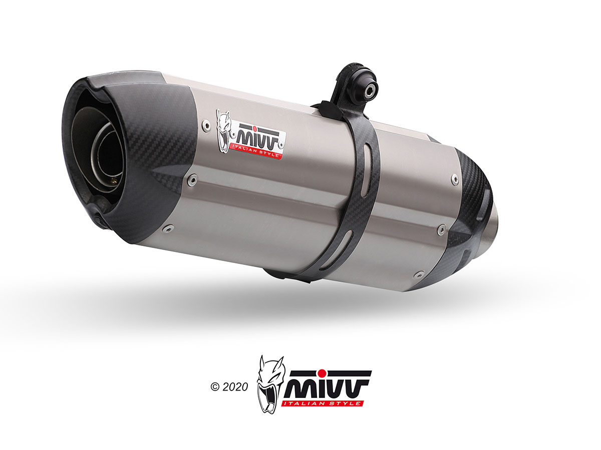 MIVV Slip-on, Suono Full Titanium, Standard Exhaust For Ducati Hypermotard 1100 07-09, Hypermotard 1100 Evo 10-12 MIVV Slip-on, Suono Full Titanium, Standard Exhaust For Ducati Hypermotard 1100 07-09, Hypermotard 1100 Evo 10-12