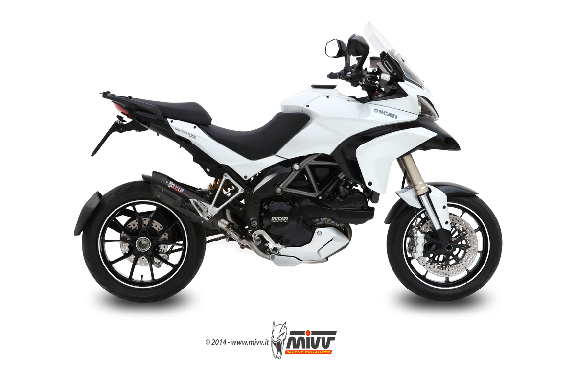 MIVV Slip-on, Suono Black, Standard Exhaust For Ducati Multistrada 1200 2010-2014 MIVV Slip-on, Suono Black, Standard Exhaust For Ducati Multistrada 1200 2010-2014