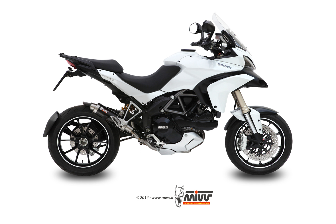 MIVV Slip-on, GP Black, Standard Exhaust For Ducati Multistrada 1200 2010-2014 MIVV Slip-on, GP Black, Standard Exhaust For Ducati Multistrada 1200 2010-2014
