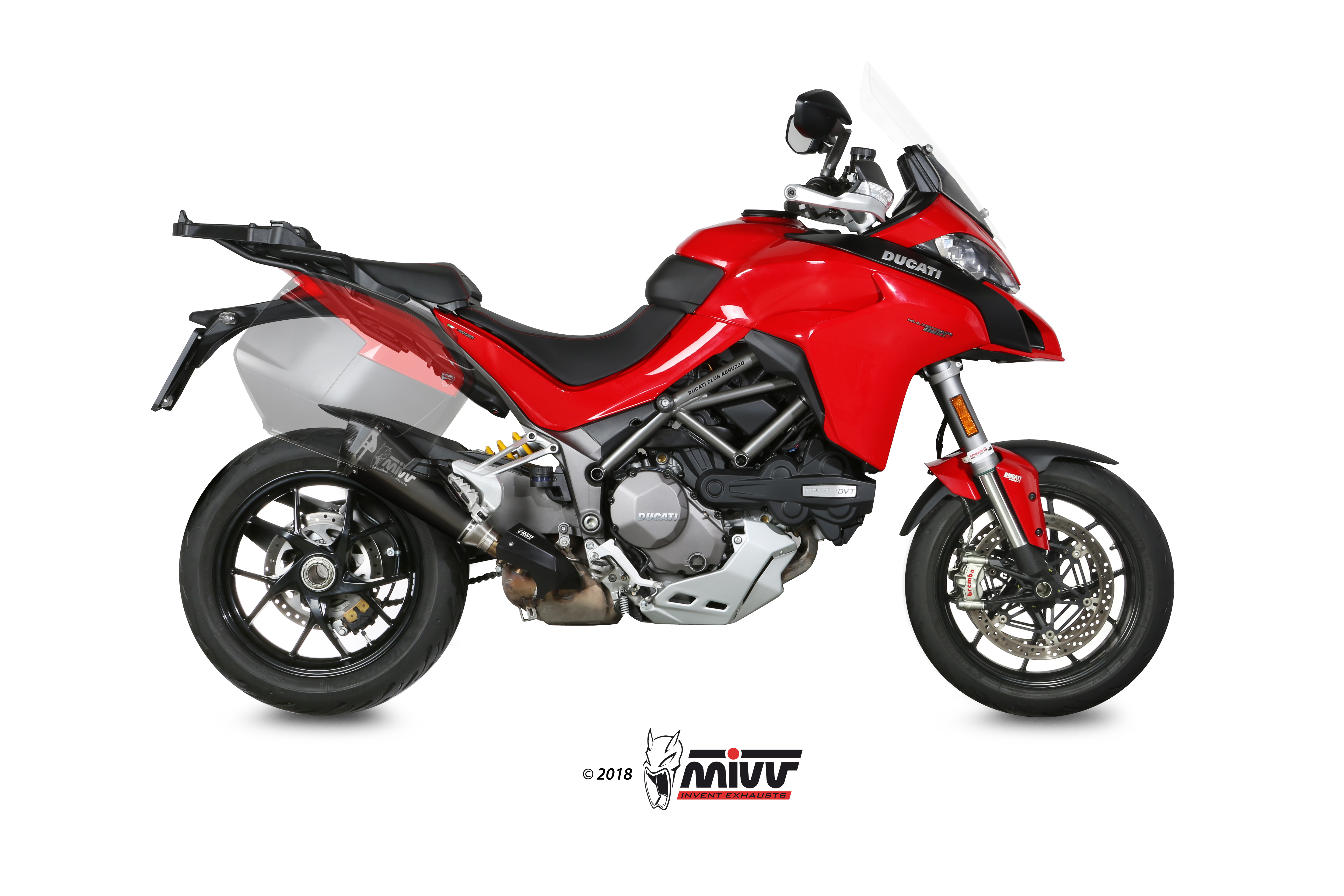 MIVV Slip-on, Delta Race Black, Standard Exhaust For Ducati Multistrada 1200 15-17, Multistrada 1260 18-20 MIVV Slip-on, Delta Race Black, Standard Exhaust For Ducati Multistrada 1200 15-17, Multistrada 1260 18-20
