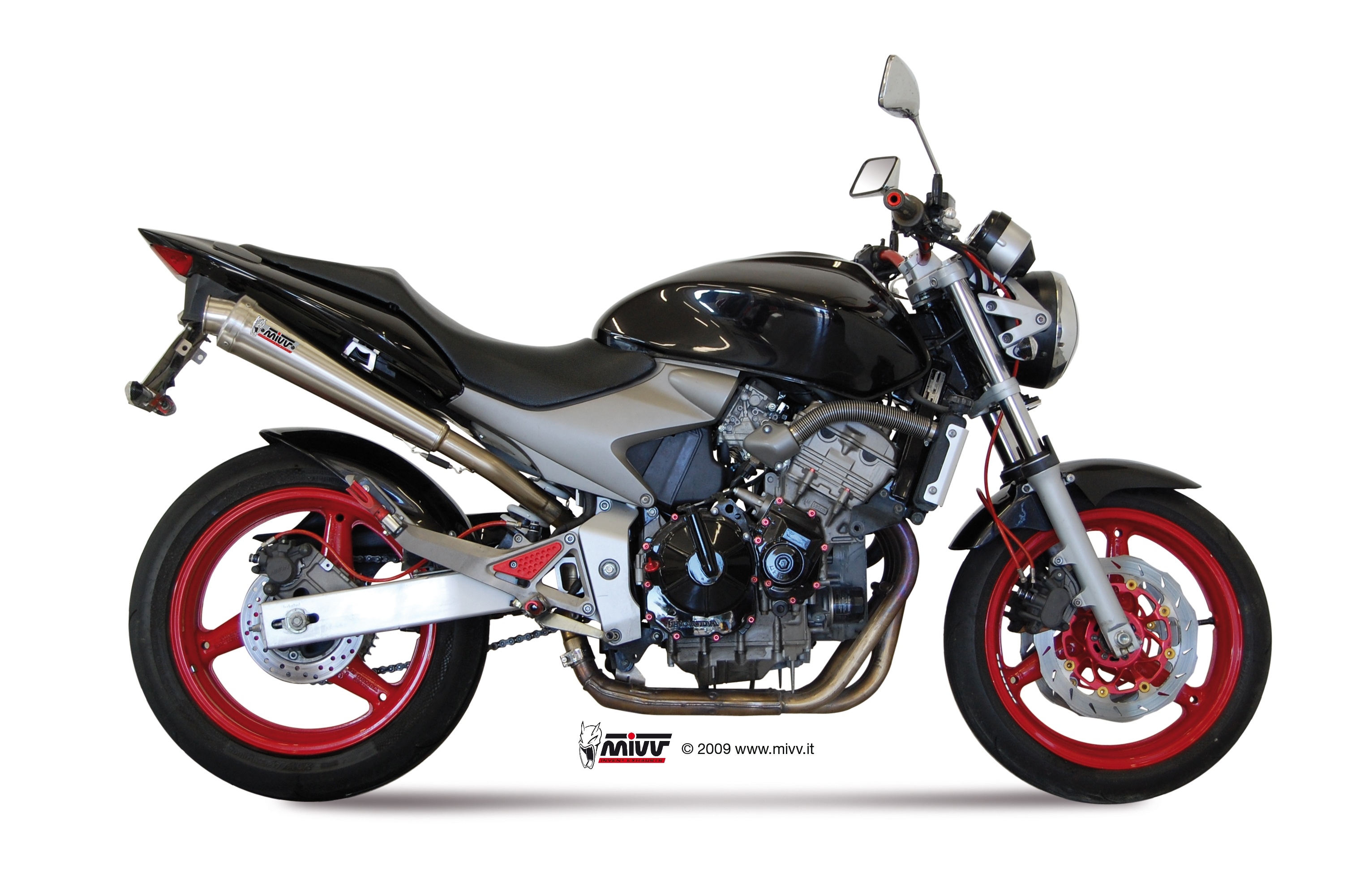 MIVV Slip-On, X-cone Stainless Steel, Standard Exhaust For Honda Hornet 600 2003-2006 MIVV Slip-On, X-cone Stainless Steel, Standard Exhaust For Honda Hornet 600 2003-2006