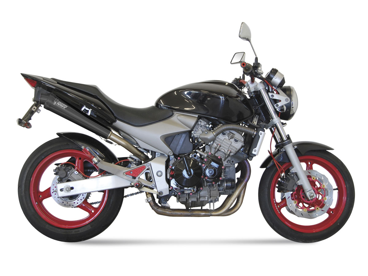 MIVV Slip-On, X-cone Black, Standard Exhaust For Honda Hornet 600 2003-2006 MIVV Slip-On, X-cone Black, Standard Exhaust For Honda Hornet 600 2003-2006