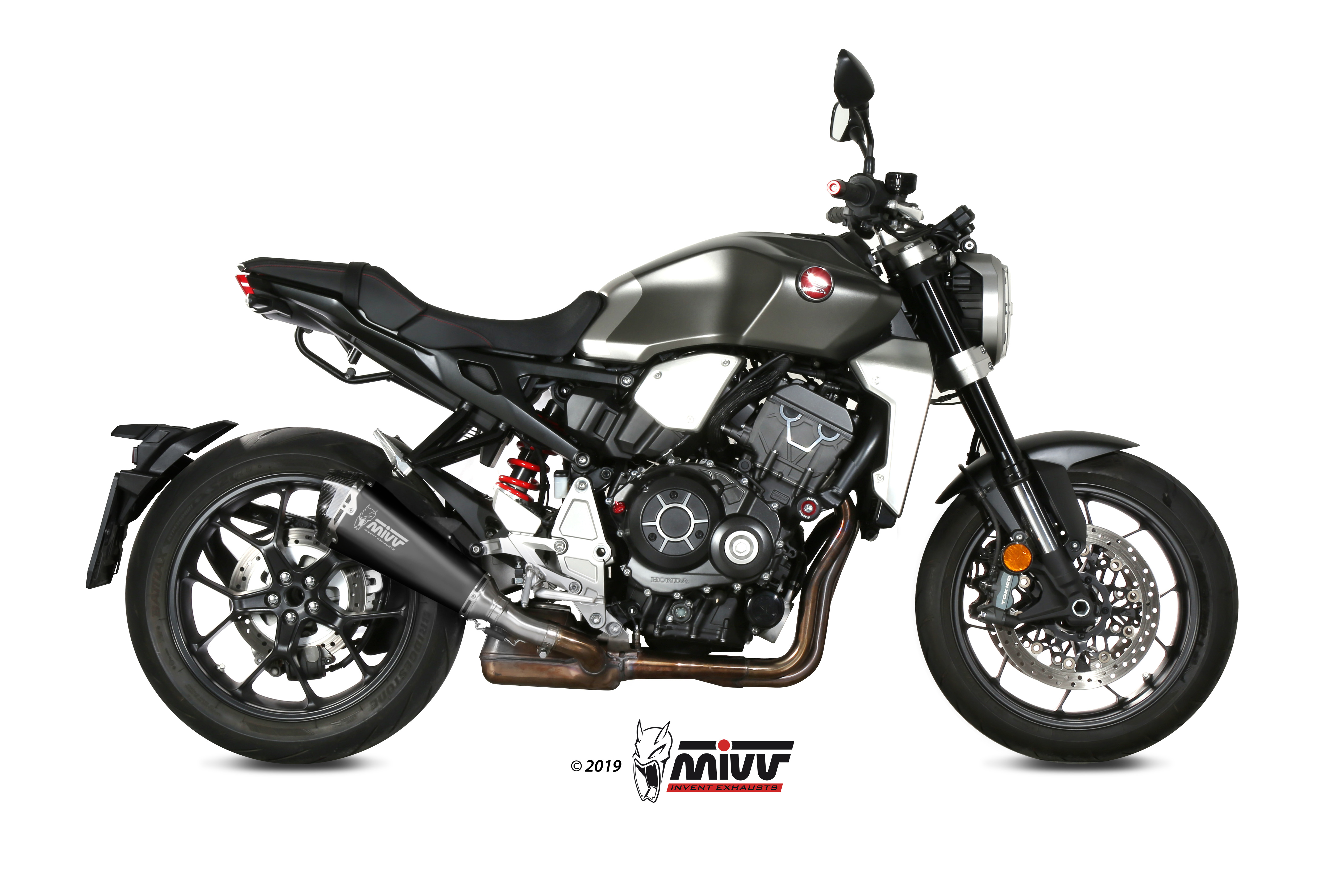 MIVV Slip-on, Delta Race Black, Standard Exhaust For CB 1000 R 2018-2021 MIVV Slip-on, Delta Race Black, Standard Exhaust For CB 1000 R 2018-2021