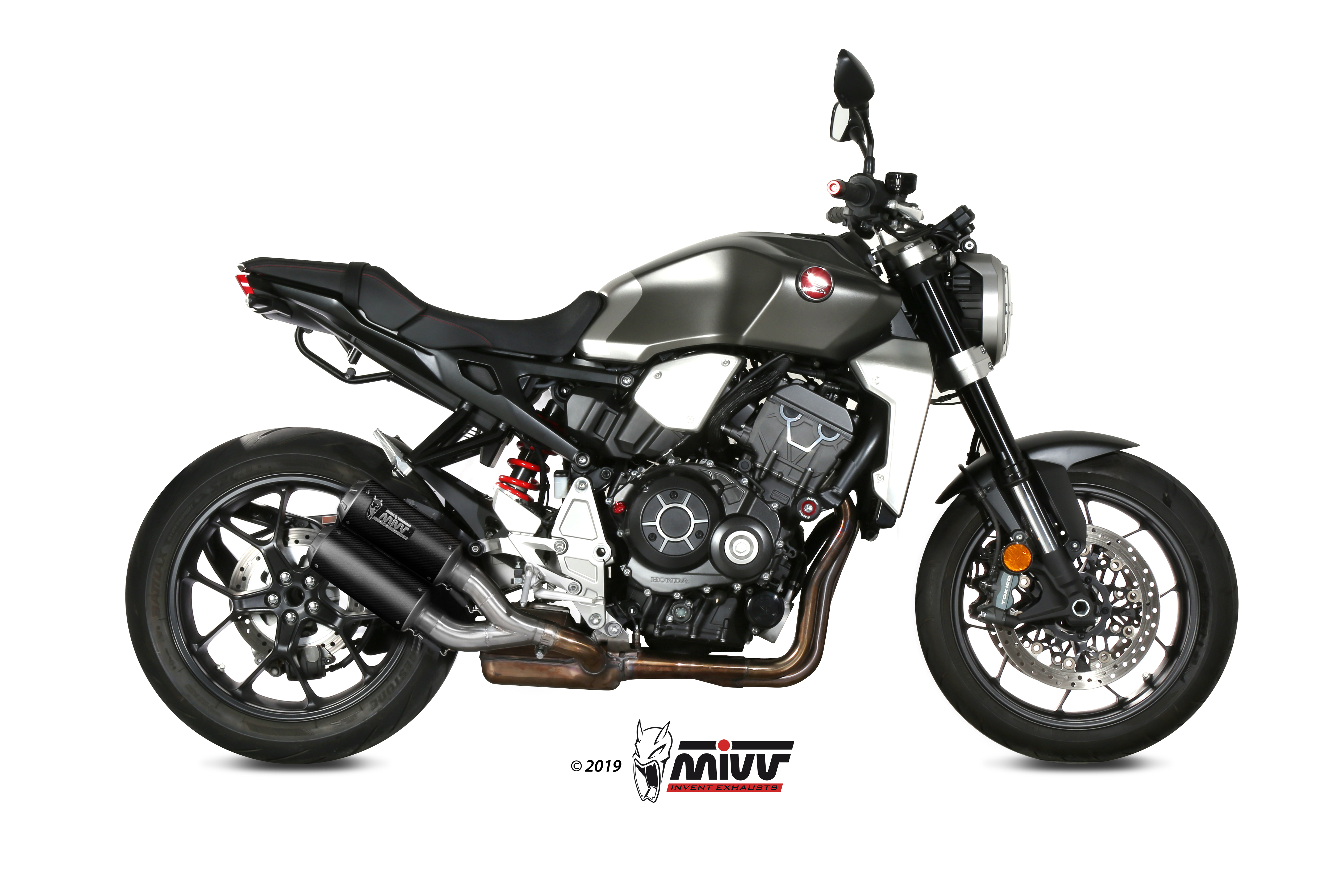MIVV 2 Slip-on, MK3 Carbon, Standard Exhaust For Honda CB 1000 R 2018-2022 MIVV 2 Slip-on, MK3 Carbon, Standard Exhaust For Honda CB 1000 R 2018-2022