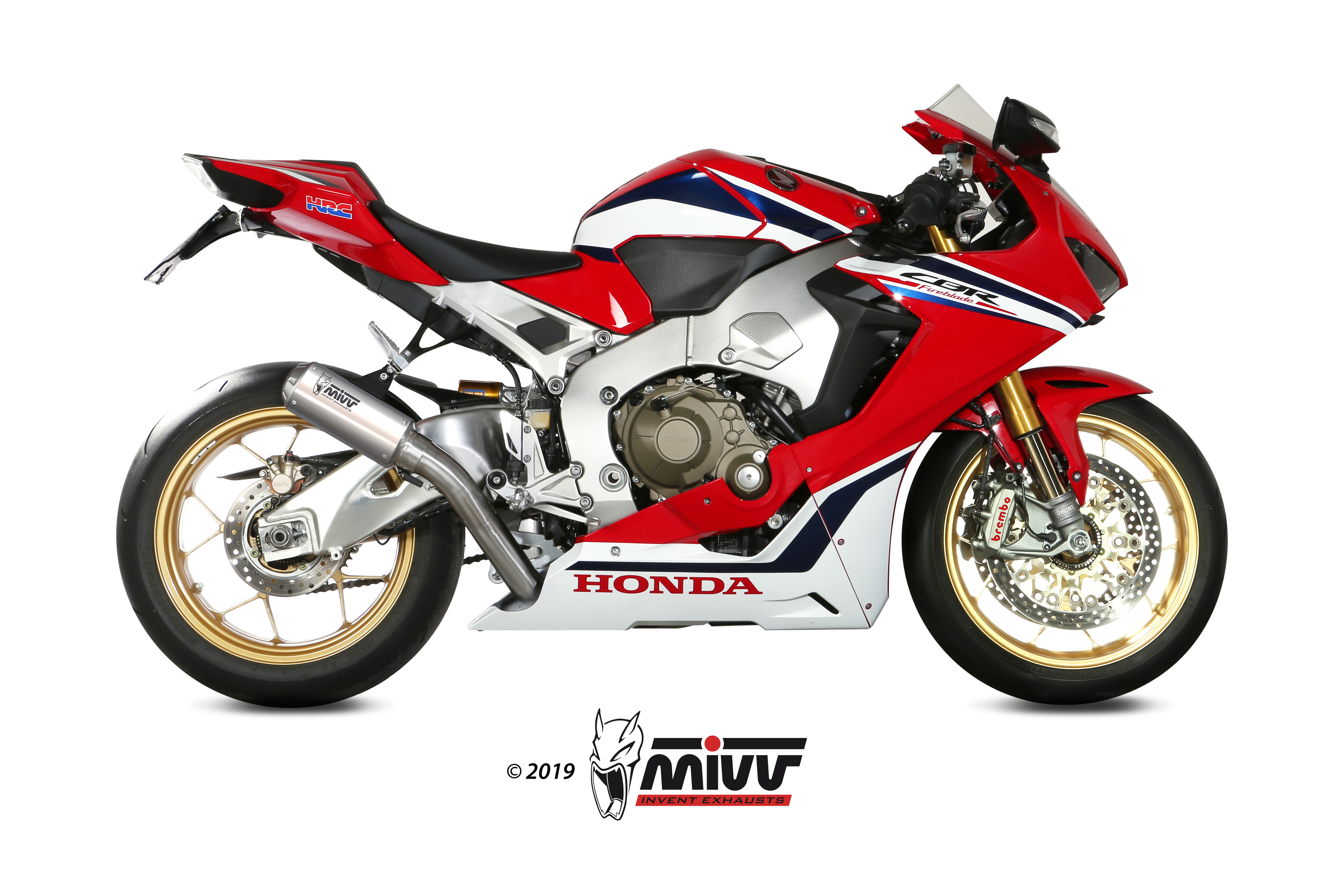 MIVV Slip-on, MK3 Stainless Steel, Standard Exhaust For Honda CBR1000RR 2017-2019 MIVV Slip-on, MK3 Stainless Steel, Standard Exhaust For Honda CBR1000RR 2017-2019