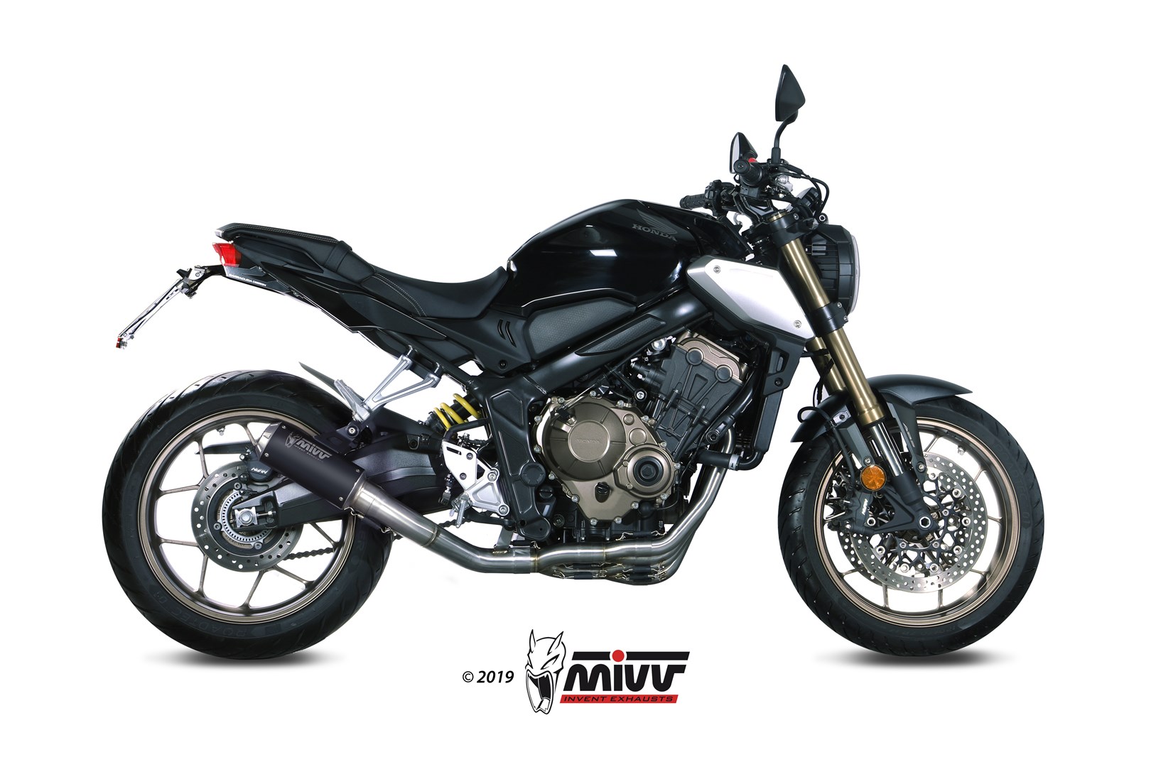 MIVV Full System 4x2x1, MK3 Black, Standard Exhaust For Honda CB 650 R 19-21, CBR 650 R 19-21 MIVV Full System 4x2x1, MK3 Black, Standard Exhaust For Honda CB 650 R 19-21, CBR 650 R 19-21