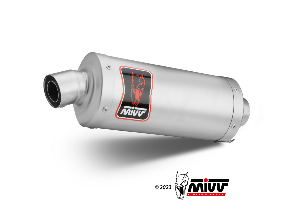 MIVV Slip-on, Dakar Stainless Steel, Standard Exhaust For Honda CRF1100L Africa Twin 2020-2023 MIVV Slip-on, Dakar Stainless Steel, Standard Exhaust For Honda CRF1100L Africa Twin 2020-2023