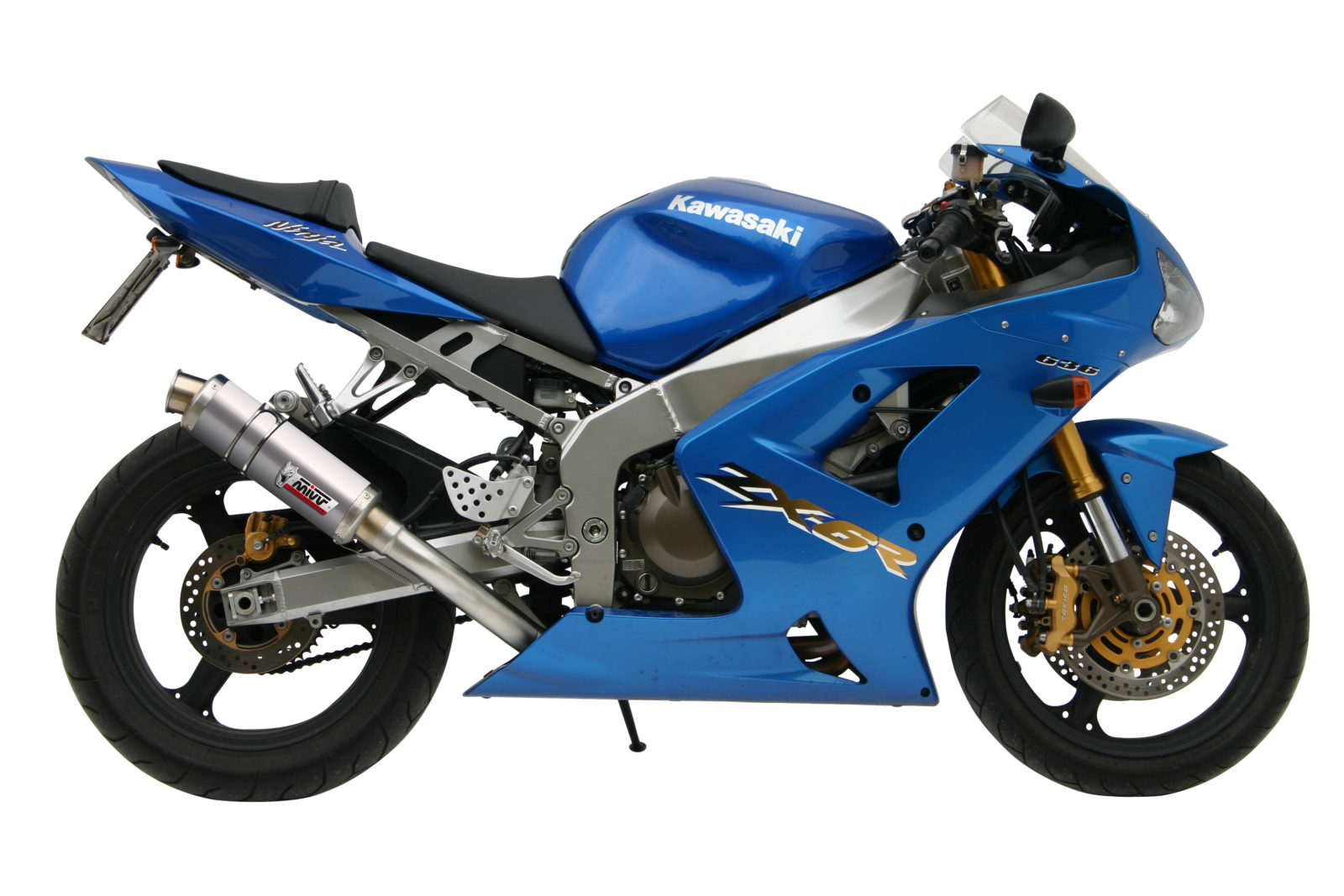 MIVV Slip-on, GP Titan, Standard Exhaust For Kawasaki ZX-6RR / ZX-6R 636 2003-2004 MIVV Slip-on, GP Titan, Standard Exhaust For Kawasaki ZX-6RR / ZX-6R 636 2003-2004