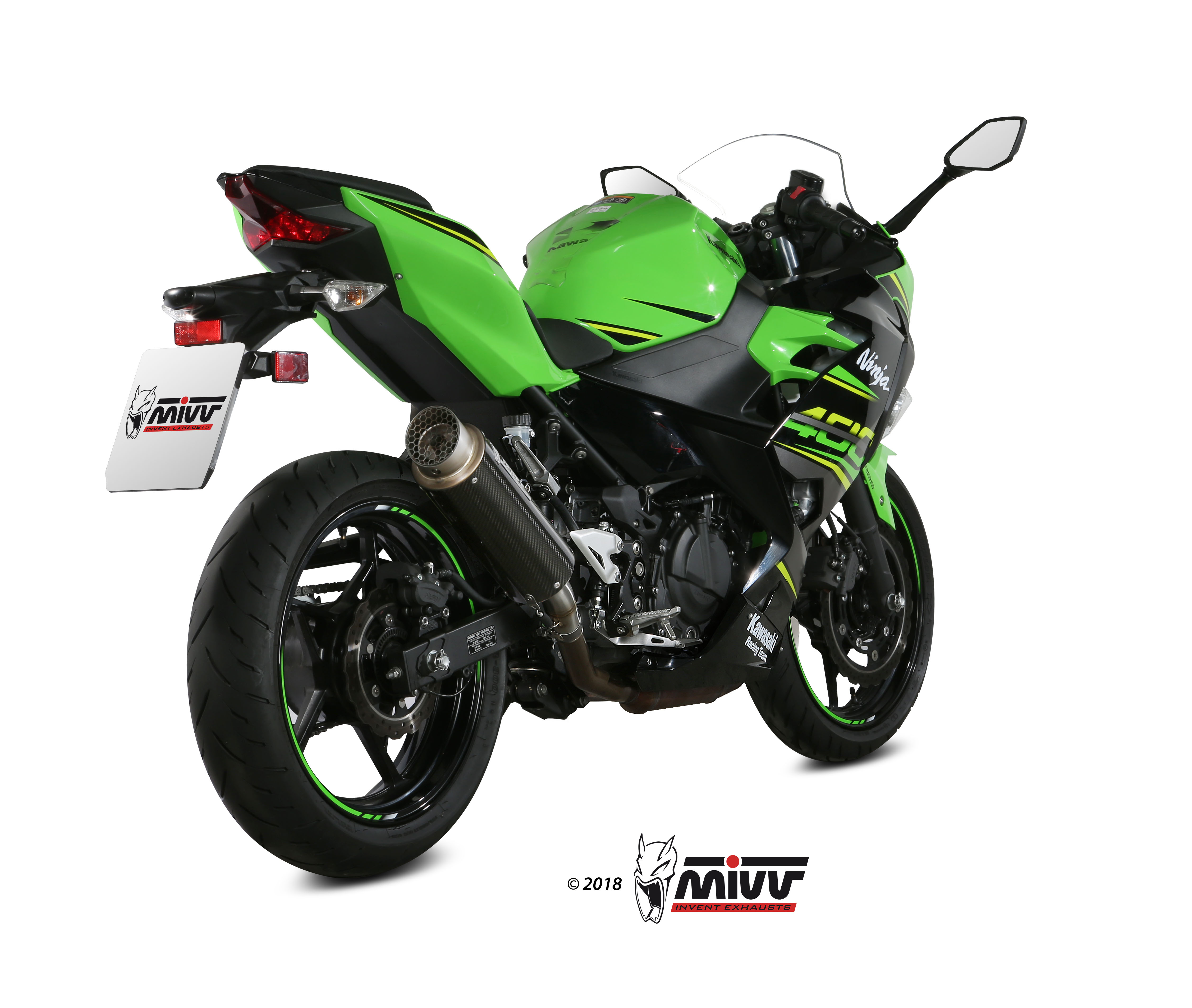 MIVV Slip-on, GPpro Carbon, Standard Exhaust For Kawasaki Ninja