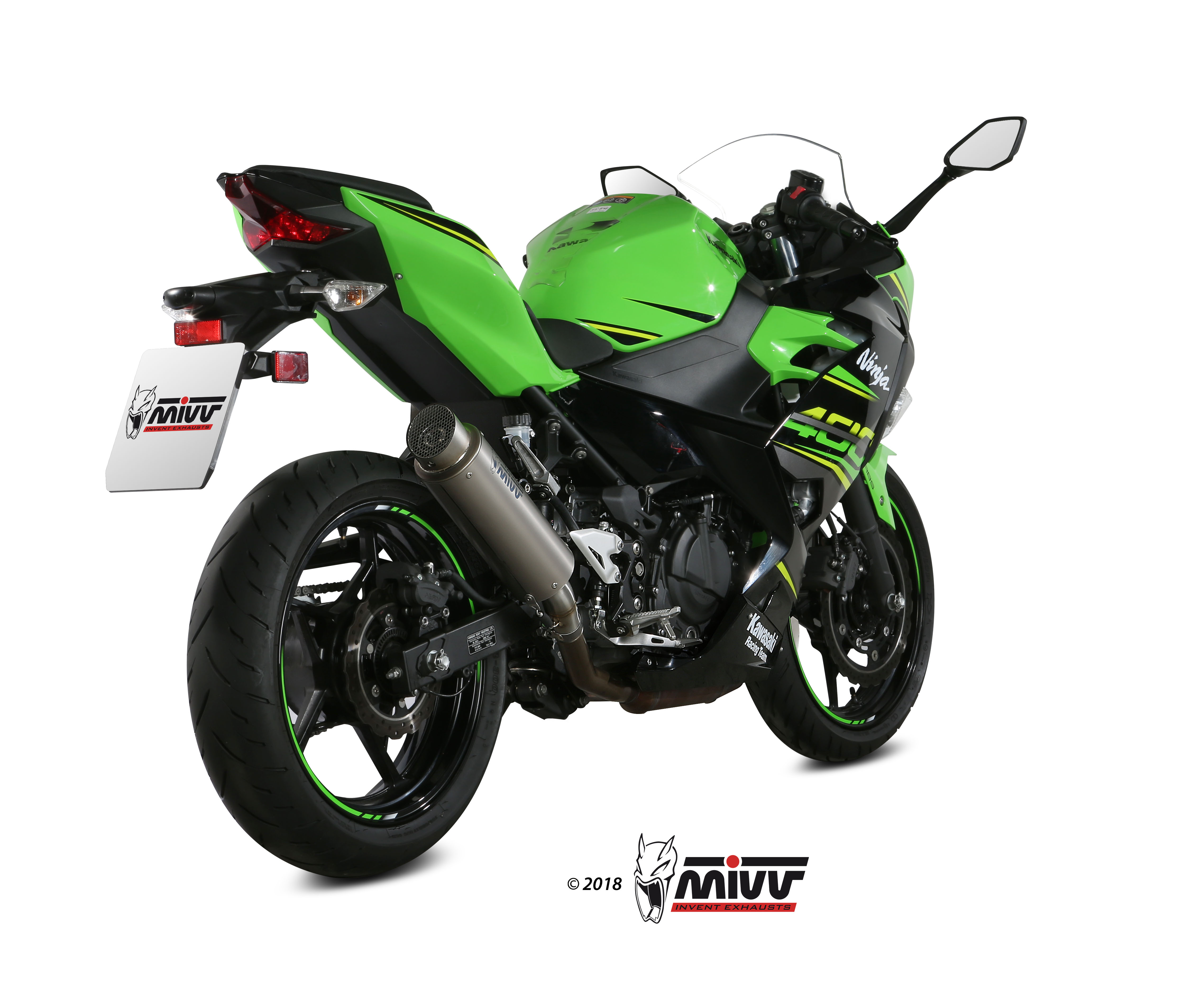 MIVV Slipon, GPpro Titan, Standard Exhaust For Kawasaki Ninja 400 18