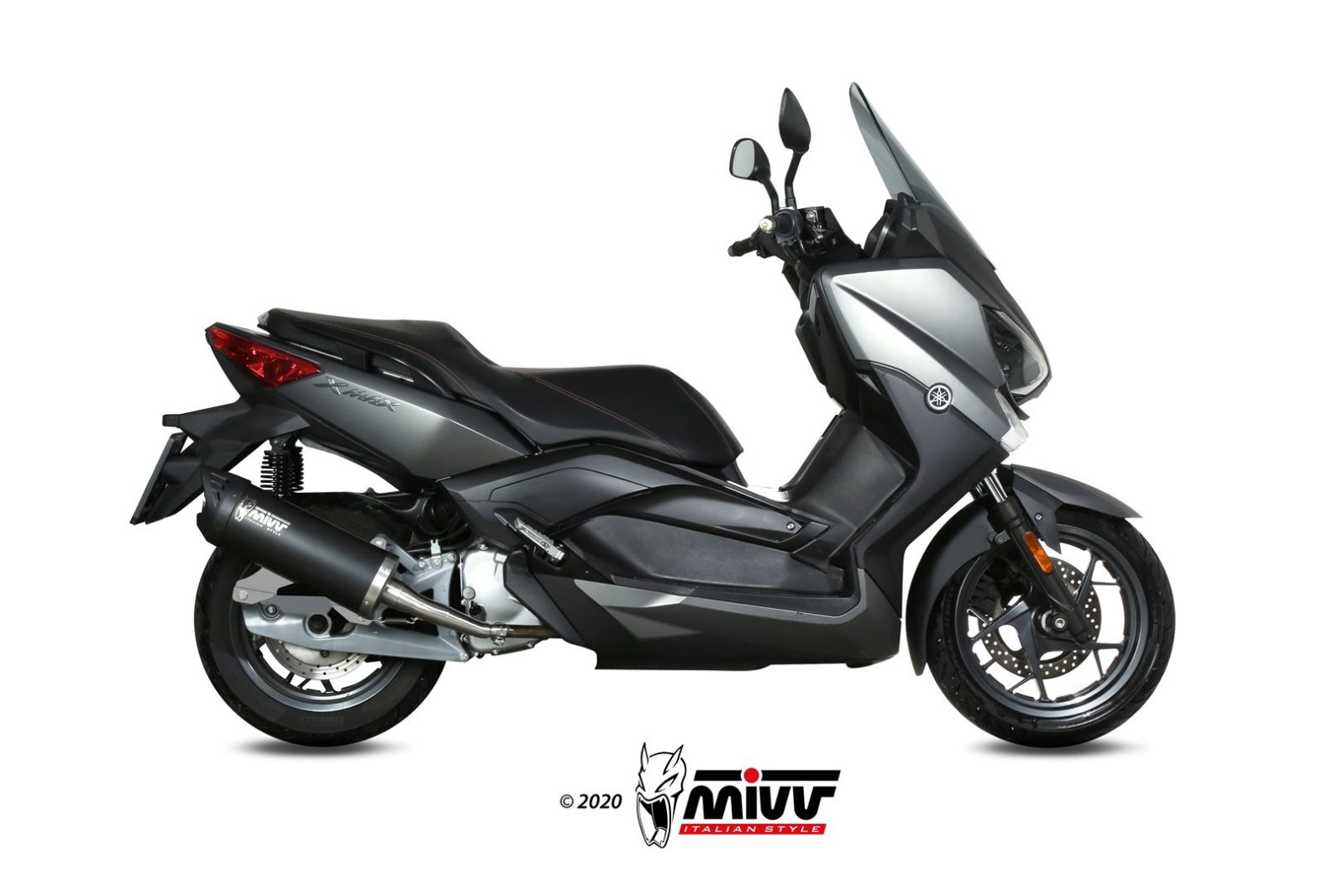 MIVV Slip-on, Mover Black, Standard Exhaust For Yamaha X-Max 125 