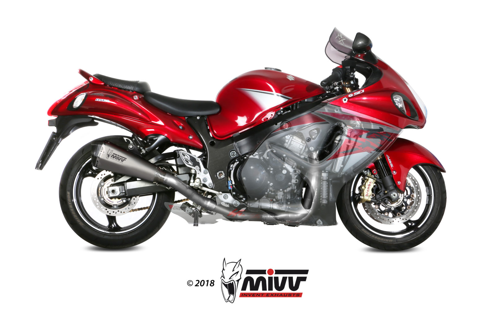 MIVV Full System 4x2x1, Delta Race Full Titanium, Standard Exhaust For Suzuki Hayabusa 2008-2017 MIVV Full System 4x2x1, Delta Race Full Titanium, Standard Exhaust For Suzuki Hayabusa 2008-2017