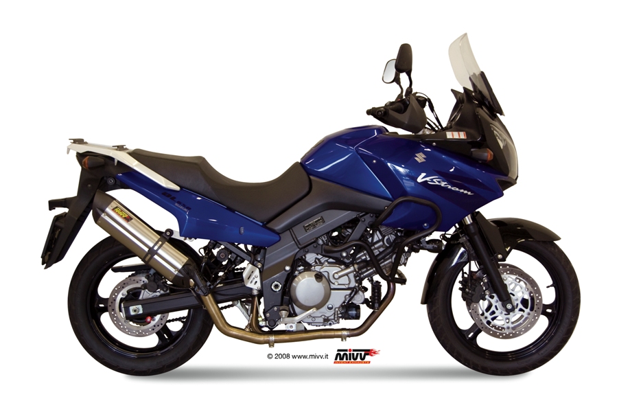 MIVV Full System 2x1 Suono Stainless Steel Standard Exhaust For Suzuki DL V Strom 650 2004