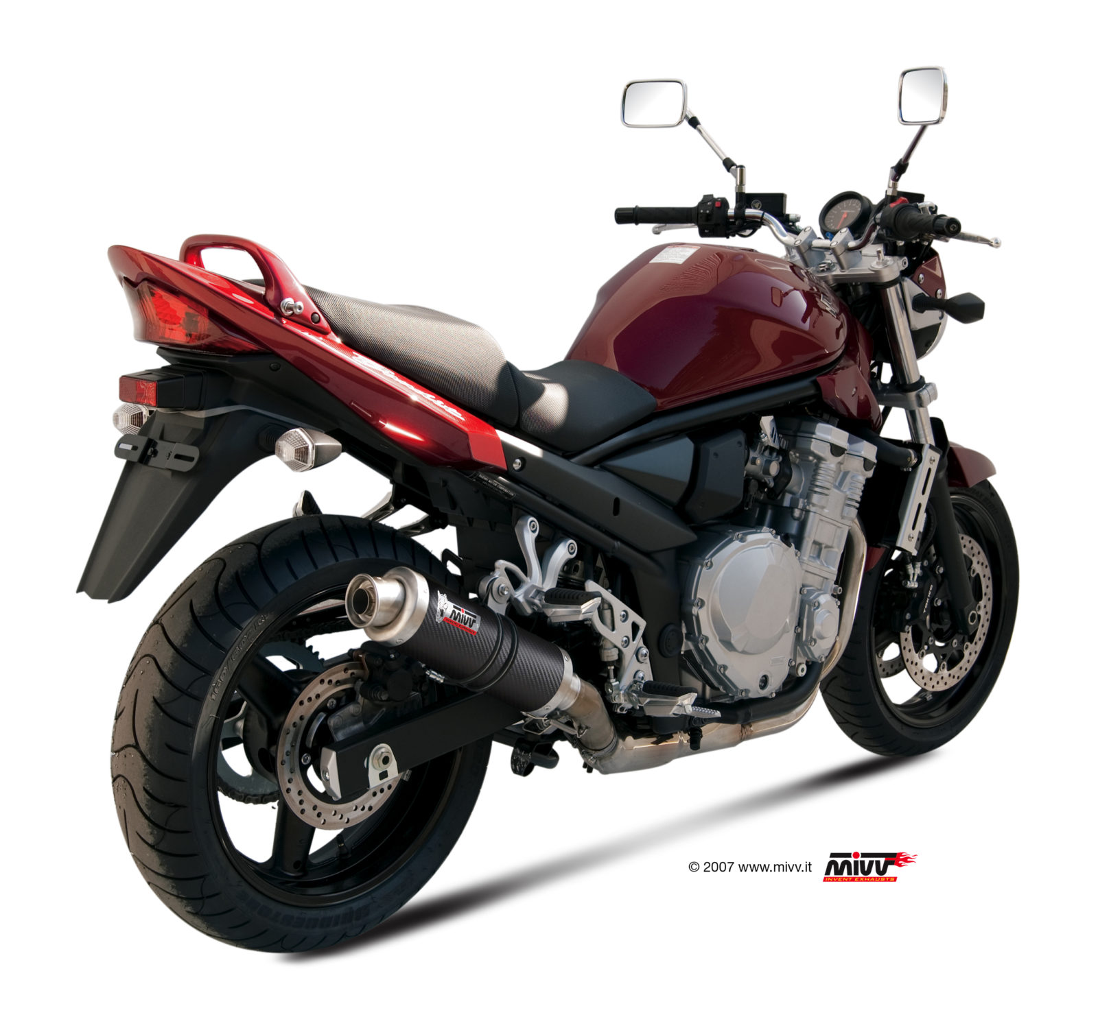 MIVV Slip on GP Carbon Standard Exhaust For Suzuki GSX 650 F 08 15 Bandit 650