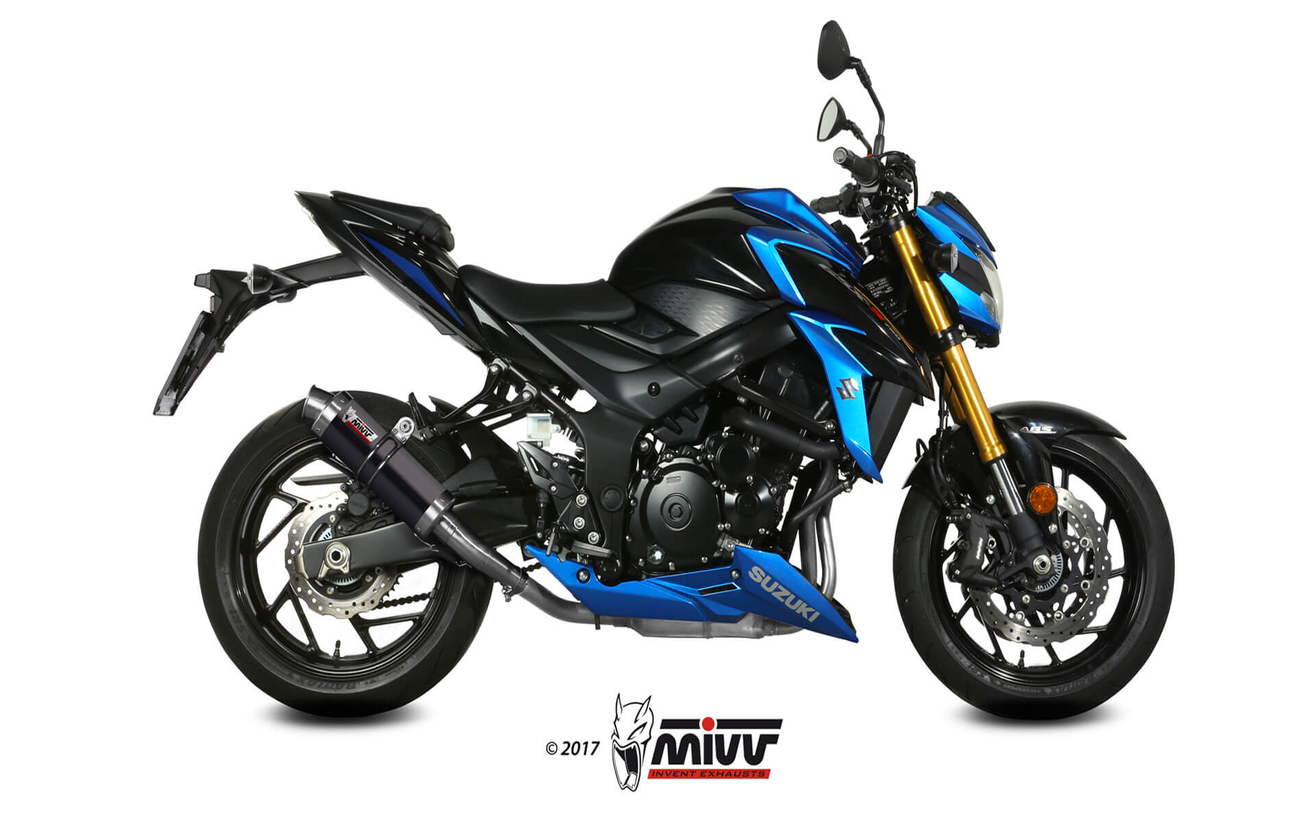 MIVV Slip-on, GP Black, Standard Exhaust For Suzuki GSX-S 750 2017-2020 MIVV Slip-on, GP Black, Standard Exhaust For Suzuki GSX-S 750 2017-2020