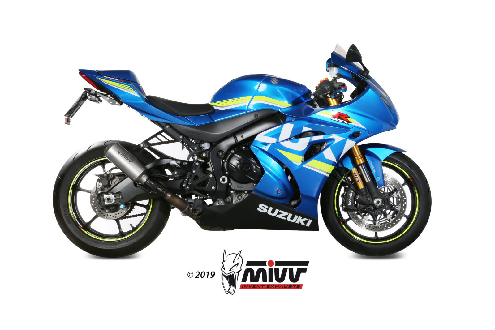 MIVV Slip-on, MK3 Stainless Steel, Standard Exhaust For Suzuki GSX-R1000 2017-2020 MIVV Slip-on, MK3 Stainless Steel, Standard Exhaust For Suzuki GSX-R1000 2017-2020