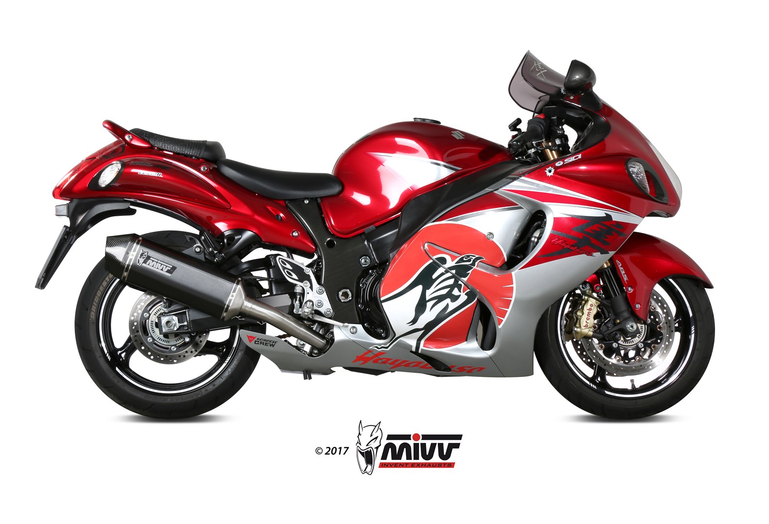 MIVV 2 Slip-on, Speed Edge Black, Standard Exhaust For Suzuki Hayabusa 2008-2017 MIVV 2 Slip-on, Speed Edge Black, Standard Exhaust For Suzuki Hayabusa 2008-2017