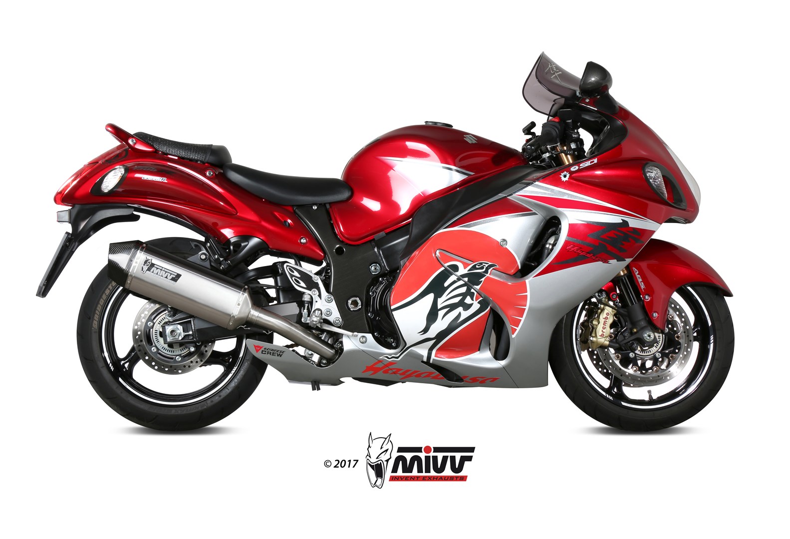 MIVV 2 Slip-on, Speed Edge Stainless Steel, Standard Exhaust For Suzuki Hayabusa 2008-2017 MIVV 2 Slip-on, Speed Edge Stainless Steel, Standard Exhaust For Suzuki Hayabusa 2008-2017