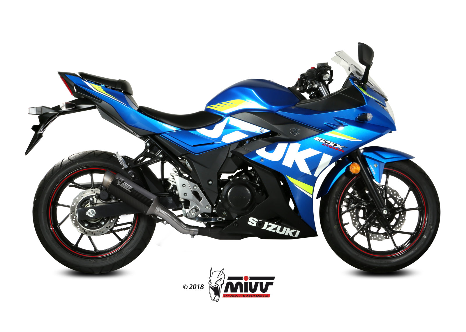 MIVV Slip-on, GPpro Carbon, Standard Exhaust For Suzuki GSX 250 R 2017-2020 MIVV Slip-on, GPpro Carbon, Standard Exhaust For Suzuki GSX 250 R 2017-2020