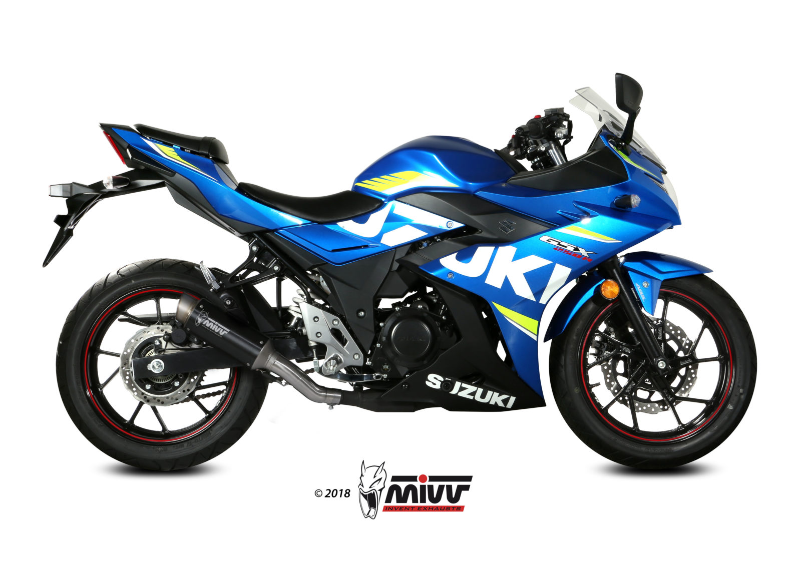 MIVV Slip-on, GPpro Black, Standard Exhaust For Suzuki GSX 250 R 2017-2020 MIVV Slip-on, GPpro Black, Standard Exhaust For Suzuki GSX 250 R 2017-2020