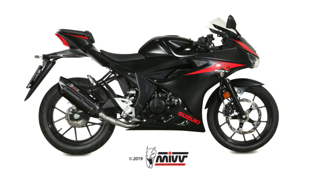 MIVV Full System 1x1, Suono Black, Standard Exhaust For Suzuki GSX